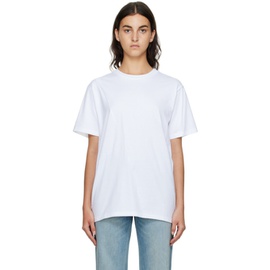 고셰르 GAUCHERE White Pleated T-Shirt 222808F110013