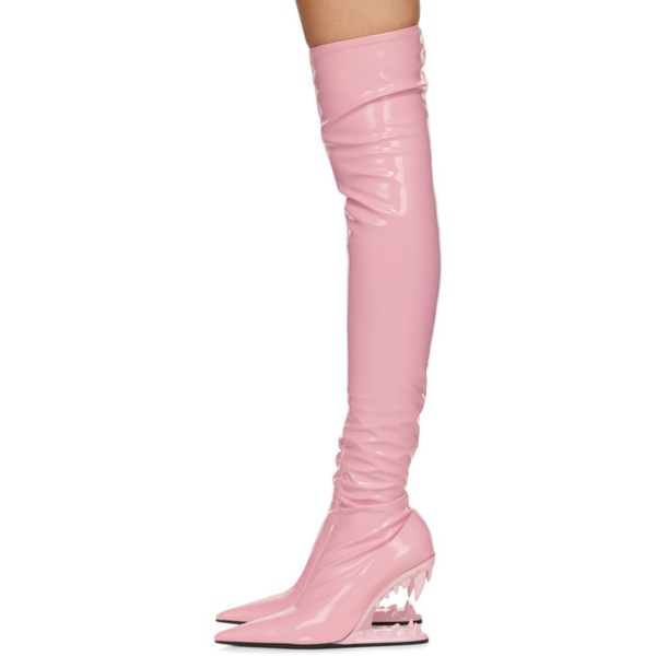  GCDS Pink Morso Boots 232308F115000