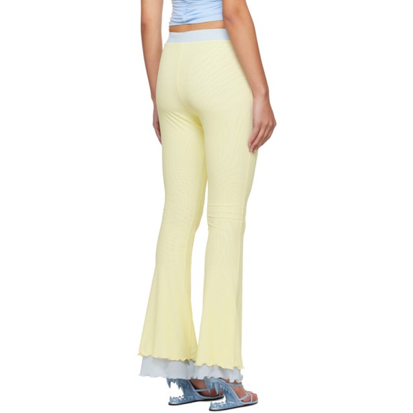  GCDS Yellow Flare Trousers 241308F087008
