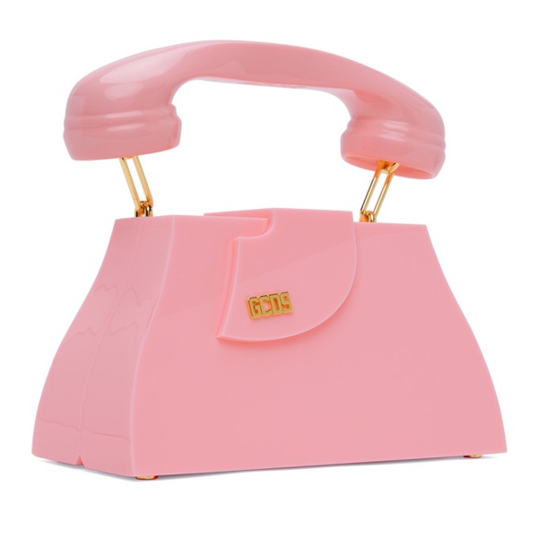  GCDS Pink Call Me Comma Regular Bag 241308F046029
