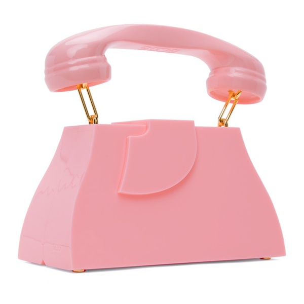  GCDS Pink Call Me Comma Regular Bag 241308F046029