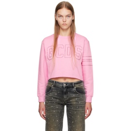 GCDS Pink Bling Sweatshirt 232308F096006