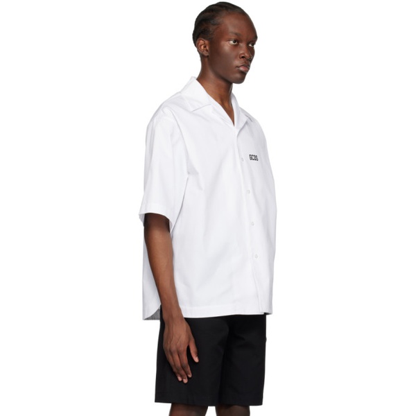  GCDS White Printed Shirt 231308M192002