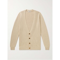 GHIAIA CASHMERE Cable-Knit Cotton Cardigan 1647597320907148