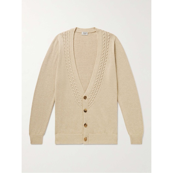  GHIAIA CASHMERE Cable-Knit Cotton Cardigan 1647597320907148