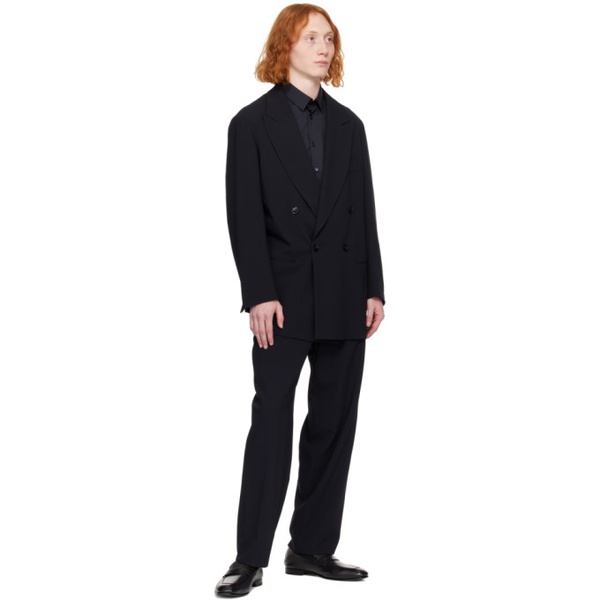 아르마니 조르지오 아르마니 Giorgio Armani Black Double-Breasted Suit 241262M196000