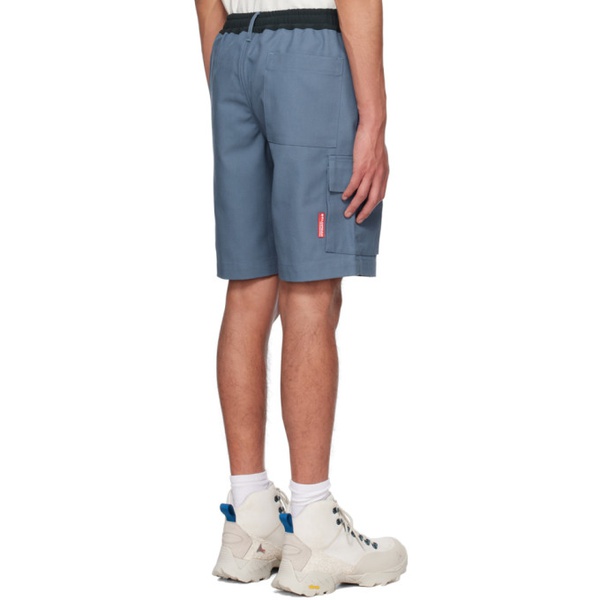  지알텐케이 GR10K Blue Flap Pockets Shorts 231310M193001
