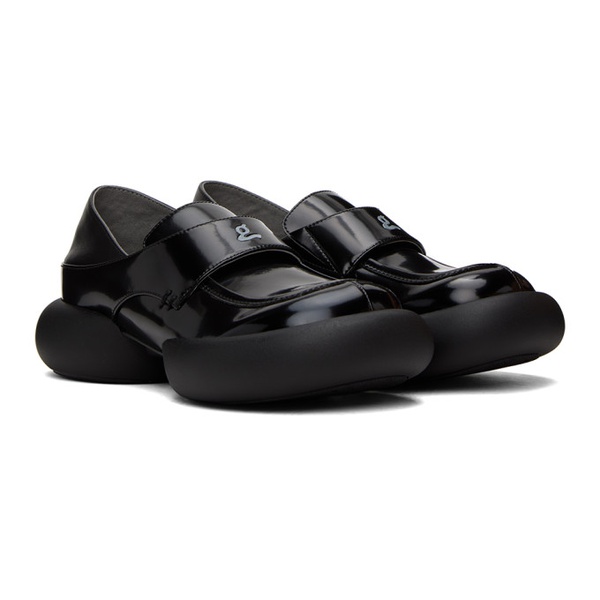  GRAPE Black Basic Loafers 232523F121002