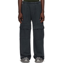 GREG ROSS Black Cargo Lounge Pants 241218M188002