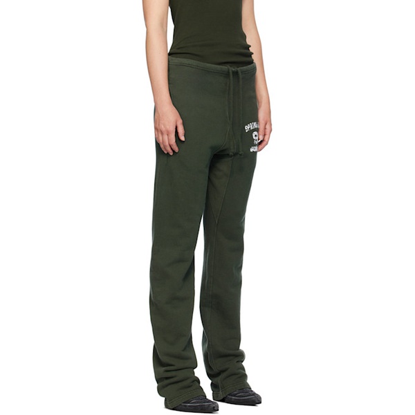  GREG ROSS SSENSE Exclusive Green Sweatpants 242218F086001