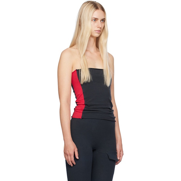  GREG ROSS SSENSE Exclusive Black & Red Tube Top 242218F111000