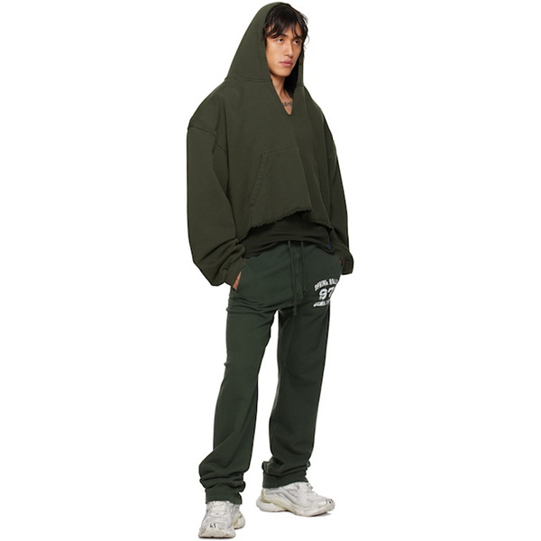  GREG ROSS SSENSE Exclusive Green Sweatpants 242218M190001