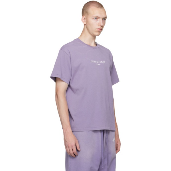  GUESS USA Purple Faded T-Shirt 231603M213005