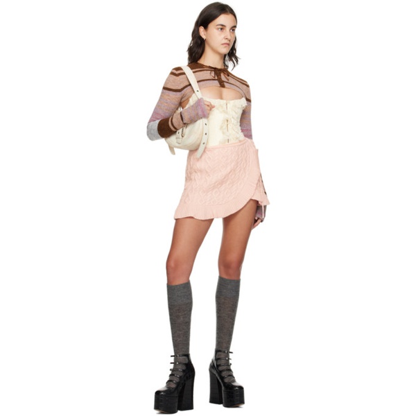  GUIZIO Pink Gemma Miniskirt 232897F090018