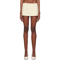 GUIZIO 오프화이트 Off-White Micro Miniskirt 241897F090011