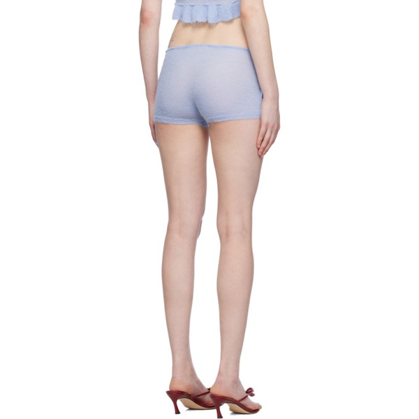  GUIZIO Blue Drawstring Shorts 241897F088005