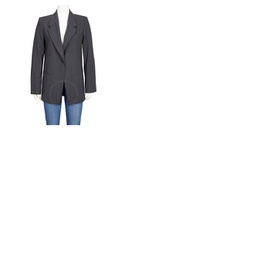 Gabriela Coll Garments Ladies Grey Double Collar Jacket S4-26-1-12