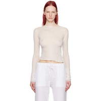 Gabriela Coll Garments SSENSE Exclusive White No.211 Long Sleeve T-Shirt 241282F110003