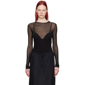 Gabriela Coll Garments SSENSE Exclusive Black No.211 Long Sleeve T-Shirt 241282F110002