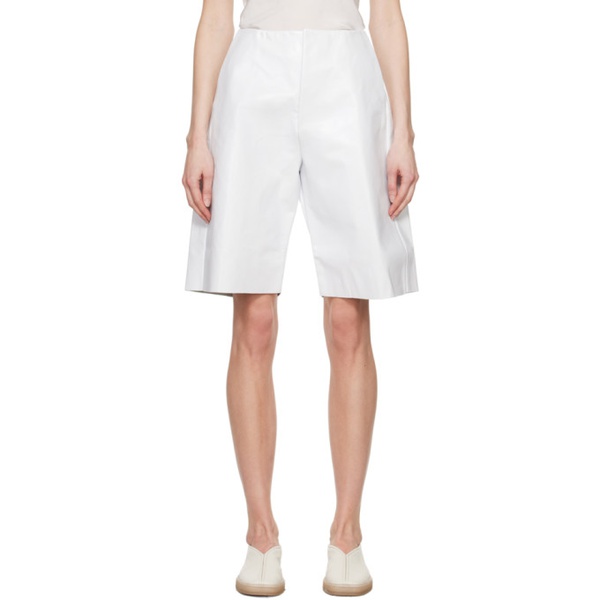  Gabriela Coll Garments White No.277 Leather Shorts 241282F088003