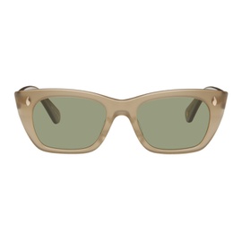 Garrett Leight Taupe Webster Sunglasses 241628M134006