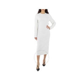 고셰르 Gauchere Ladies White Vinona Long-Sleeve Sequined Stretch-Jersey Maxi Dress 806