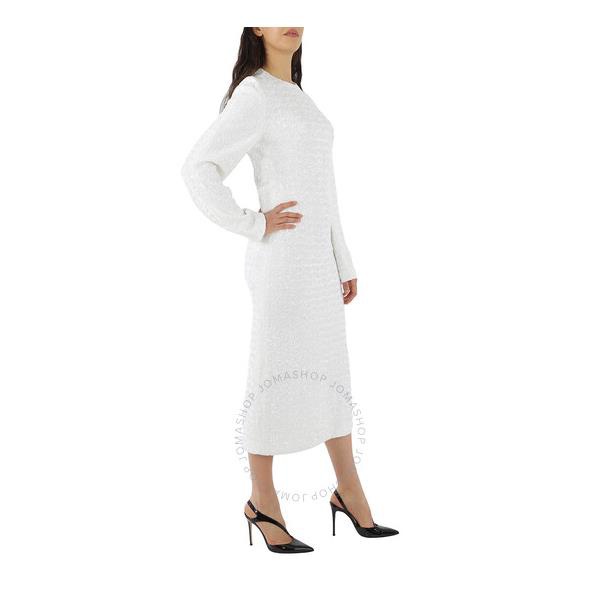  고셰르 Gauchere Ladies White Vinona Long-Sleeve Sequined Stretch-Jersey Maxi Dress 806