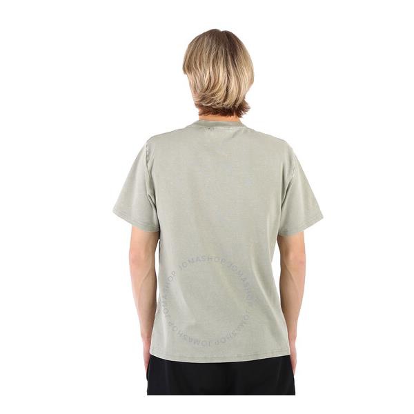  Gcds Mens Military Green Overdyed Logo Regular T-Shirt CC94M130134-60