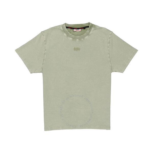  Gcds Mens Military Green Overdyed Logo Regular T-Shirt CC94M130134-60