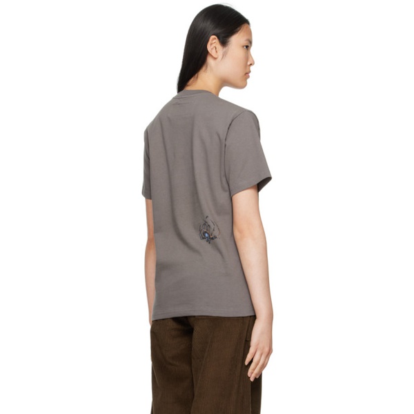  Gentle Fullness Gray Graphic T-Shirt 232456F110022
