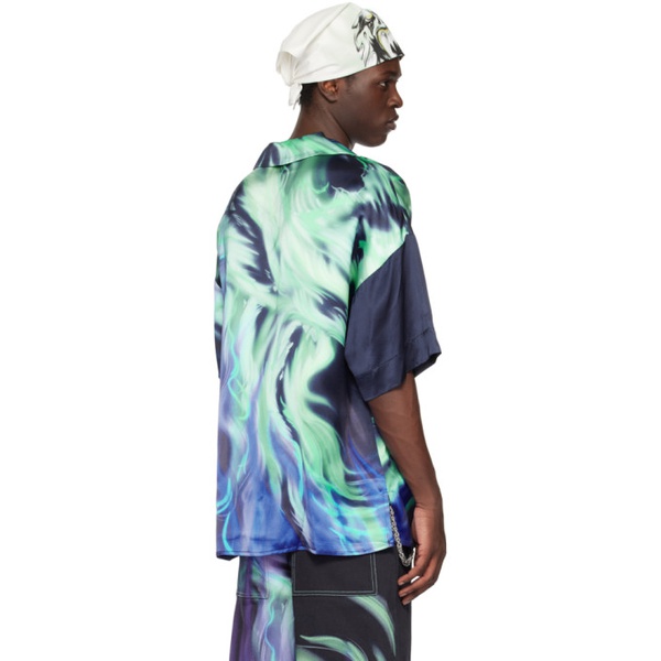  Gerrit Jacob Blue Printed Shirt 231695M192013