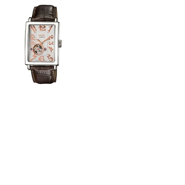  Gevril Avenue of Americas Intravedere Automatic White Dial Mens Watch 5070-6