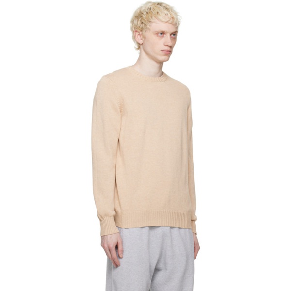  Ghiaia Cashmere Beige Crewneck Sweater 231706M201000