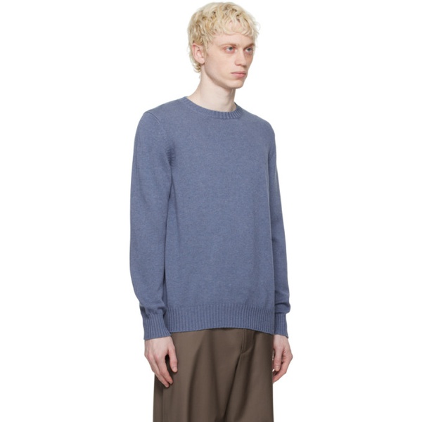  Ghiaia Cashmere Blue Crewneck Sweater 231706M201002