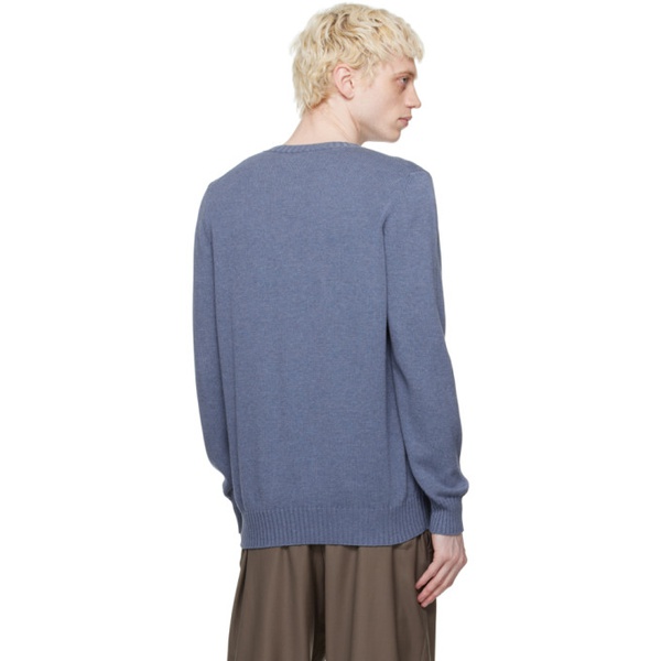  Ghiaia Cashmere Blue Crewneck Sweater 231706M201002