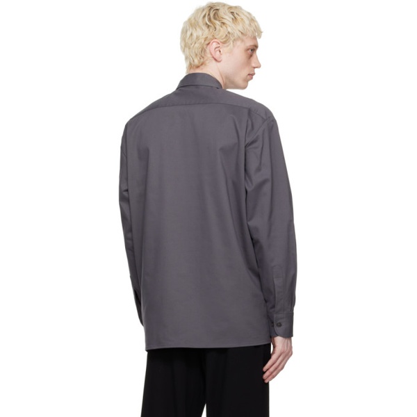  Ghiaia Cashmere Gray Working Shirt 231706M192001