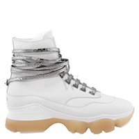 Giannico Kylie White Calf Python Detail Sneakers GI0249 40GG 3096 I034