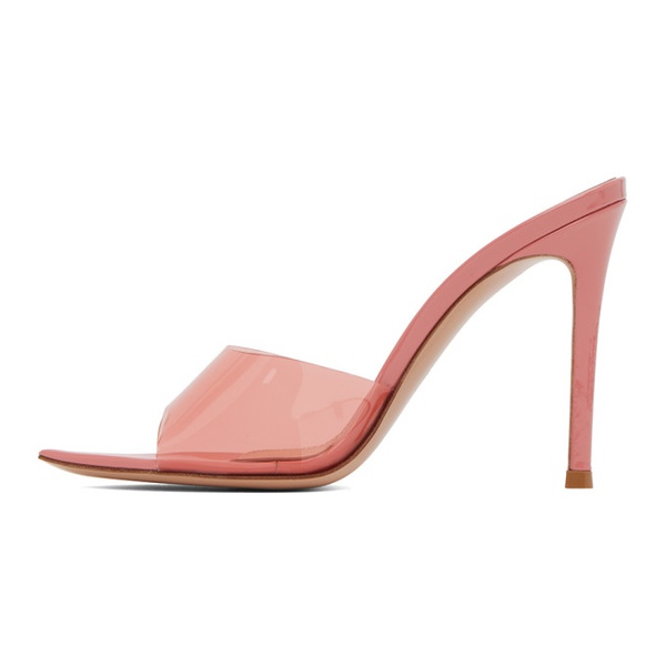  지안비토 로시 Gianvito Rossi Pink Elle 105 Heeled Sandals 232090F125016