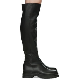 지안비토 로시 Gianvito Rossi Black Leather Quinn Tall Boots 222090F115001