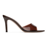 지안비토 로시 Gianvito Rossi Brown Elle 85 Heeled Sandals 242090F125004