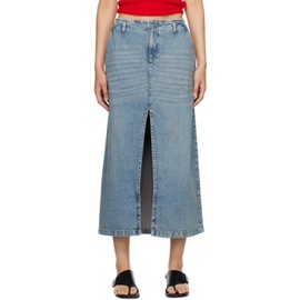 기마구아스 Gimaguas Blue Leslie Denim Midi Skirt 232776F092000