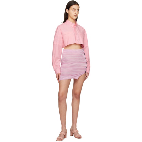  기마구아스 Gimaguas SSENSE Exclusive Pink Jacaranda Miniskirt 222776F090018