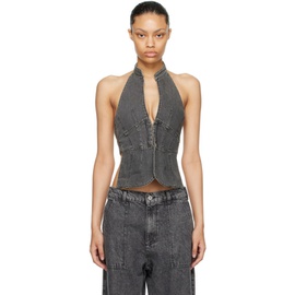 기마구아스 Gimaguas Gray Ring Denim Camisole 232776F111004