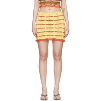 기마구아스 Gimaguas SSENSE Exclusive Yellow Mini Skirt 221776F090010