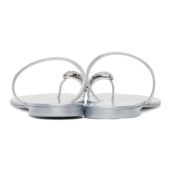  쥬세페 자노티 Giuseppe Zanotti Silver Ring Sandals 231266F124008