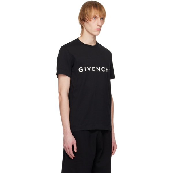 지방시 지방시 Givenchy Black Archetype T-Shirt 231278M213006