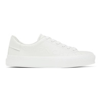 지방시 Givenchy White City Sport Low-Top Sneakers 222278M237004