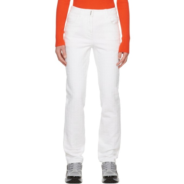 지방시 지방시 Givenchy White Monogram Jeans 221278F069000
