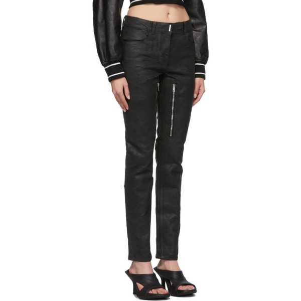 지방시 지방시 Givenchy Black Zip Jeans 221278F069001