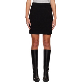 지방시 Givenchy Black 4G Miniskirt 231278F090003
